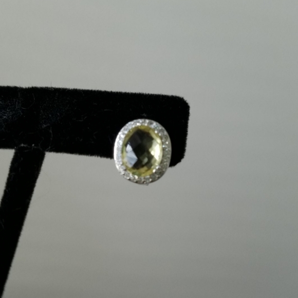 Citrine and Sterling Silver Earrings - Picture 2 of 8